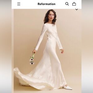 Reformation Adwen Silk Dress